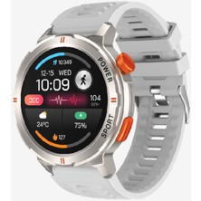 Siyah S93 Premium Süper Amoled Lt Watch Akıllı Saat 300-400 Mah 2 Yıl Gümüş Siyah 44 mm Resmi Distr