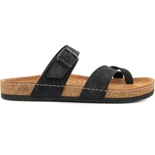 Hush Puppies Apavu (624401) Anatomik Taban  Deri Parmak Arası Ayarlanabilir Tokalı Erkek Terlik