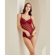 Intive Lingerie Nbb Dantelli Balenli Ayarlanabilir Askılı Atlet Külot Takım- 4829