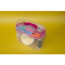 Mini Dikiş Seti Kutusu Iplik Iğne Düğme Makas Mezura Takımı