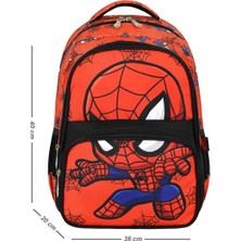 Roxy Back To School Dijital Spider Man Baskılı 3'lü Set Ilkokul Çantası, Termal Beslenme Çantası ve Kale