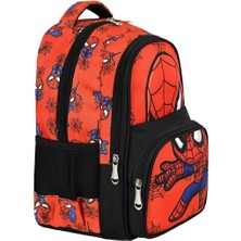 Roxy Back To School Dijital Spider Man Baskılı 3'lü Set Ilkokul Çantası, Termal Beslenme Çantası ve Kale