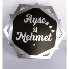 Mrc Hediye Sepeti Sevgiliye,sözlüye,nişanlıyai Eşe  Altıgen Kişiye Özel  Masa Dekoru