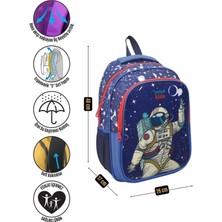 Astral Polo Mavi Astral Cartoon Ilkokul Çantası Beslenmeli Astronot 04361 Back To School