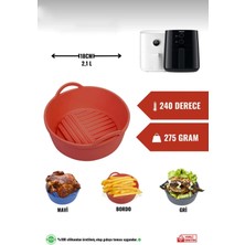 Remna Airfryer Silikon Pişirme Kabı, Xiaomi 3,5 L ve Philips 4,1 ile tam uyumlu