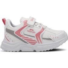 Slazenger KENDALL Kız Çocuk Sneaker Koşu & Yürüyüş Ayakkabısı Beyaz / Pembe
