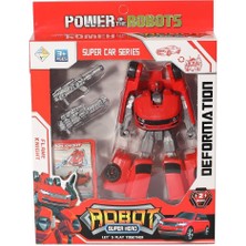 HY-8877 Ddönüşebilen Kartlı Robot Araba -Birliktoys