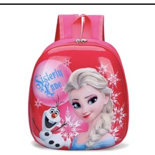 Batallı Tek Ebat Elsa Frozen Çanta Okul Sırt Çantası Mix Sırt Çantası Pembe Back To School