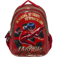 Miraculous Kırmızı Ladybug Kabartmalı Ilkokul Kız Çocuk Sırt Çantası 2136 Tek Ebat Sırt Çantası