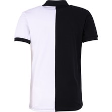 Moschino Desenli Siyah - Beyaz Erkek Polo T-Shirt 241V3A1601