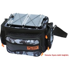 Fujin Siyah Black Camo Helper Bag - Balıkçı Çantası