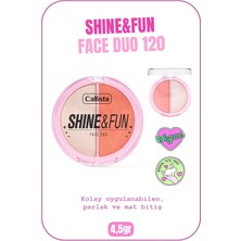 Note Callista Shine & Fun Face Duo Allık & Aydınlatıcı Paleti 120 Dream Team