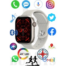 Bunnys 300-400 Mah Omix X700 Uyumlu Akıllı Saat Konuşma Özellikli Watch 9 Pro 45MM Amoled Ekran Ithalatçı