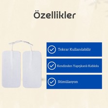 Aps Tens Pedi Kablolu 5*9 Cm 2'Li Paket Tens Pedi Tüm Tens Cihazlarına Uyumlu Yüksek Kalite