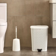 Ponçik Store Tuvalet Fırçası Pratik Klozet Temizleme Fırçası Rattan Banyo Wc Klozet Fırçası Temizlik Fırçası