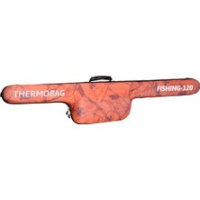 Thermobag Kahverengi Fishing Spin Kamış Çantası 120 cm Kamuflaj Turuncu