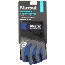 Mustad Beyaz Half Finger Casting Glove Spin Eldiven