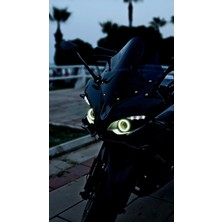 Bajaj Pulsar RS200 2015 -2024 Model Uyumlu Angel Neon LED Halka Tak Çalıştır Beyaz Renk