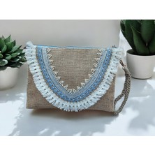 Vertiginoso Inci Boncuk Işlemeli Kadın Portföy Clutch El Çantası
