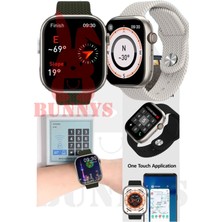 Bunnys 45 mm Apple iPhone 6s Plus Uyumlu Akıllı Saat Konuşma Özellikli Watch 9 Pro 45MM Amoled Ekran 300-4