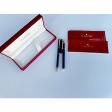 Sheaffer Fashıon Mavi Set Altın Klips