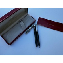 Sheaffer Yarı Krom Dolma Kalem-Tükenmez Kalem Set