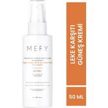 Mefy Spf 50 Leke Karşıtı Yüksek Koruyucu Yüz Güneş Kremi 50 ml