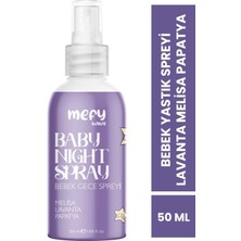 Mefy Bebek Yastık Uyku Spreyi Lavanta Melisa Papatya Cam Şişe 50 ml