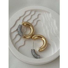 Mi Brillo Accessories Vip Özel Tasarım Zirkon Taşlı Şık Küpe