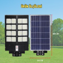 Dekohop Solar Güneş Enerjili 800W Kumandalı Hareket Sensörlü 640 LED Bahçe Sokak Aydınlatma Lambası 6V/25W