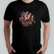 Pixxa Baldur's Gate 3  Pamuklu Bisiklet Yaka T-Shirt Model - 1