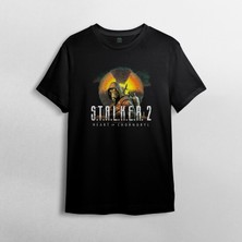 Pixxa Stalker 2: Heart Of Chornobyl  Pamuklu Bisiklet Yaka T-Shirt Model - 1