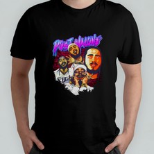 Pixxa Post Malone  Pamuklu Bisiklet Yaka T-Shirt Model - 2
