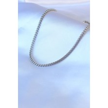 Pikardi Çelik Renk Kalın Zincir Model ErkekKolye