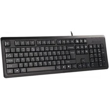 A4 Tech Kr-92 Q USB Siyah Klavye