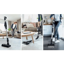 Bosch Duvara Asma Aparatı BBS712A (2 Bataryalı) Şarjlı Dik Süpürge 81 Dba - 90 Dba Resmi Distribütör Gara