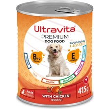 Ultravita Premium Yüksek Proteinli Karışık Konserve Yaş Köpek Maması 415GR x 24 Adet