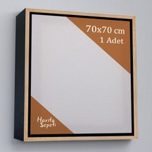 Harita Sepeti Gold Çerçeveli 70X70 cm Boş Tuval Tablo