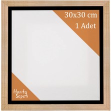 Harita Sepeti Gold Çerçeveli 30X30 cm Boş Tuval Tablo