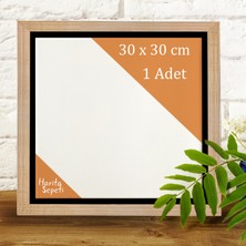 Harita Sepeti Gold Çerçeveli 30X30 cm Boş Tuval Tablo