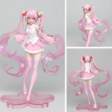 Hediye Vakti Hatsune Miku Sakura Anime Figür 23 cm