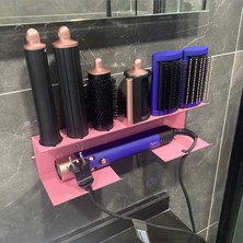 Dyson Airwrap Multistyler ile Uyumlu Düzenleyici Stand Banyo Askısı Pink Grape