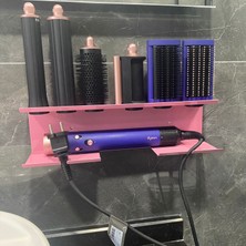 Dyson Airwrap Multistyler ile Uyumlu Düzenleyici Stand Banyo Askısı Pink Grape