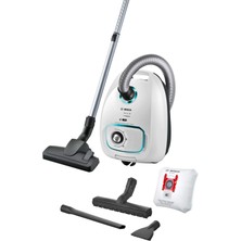 Bosch 71 Dba - 80 Dba Serie | 4 Toz Torbalı Süpürge Prohygienic Beyaz BGBS4HYG1- 2 Yıl 500-1500 Watt Toz