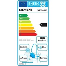 Siemens 2 Yıl VSC3A210 IQ300 Toz Torbalı Süpürge Kırmızı Siemens VSC3A210 IQ300 Resmi Distribütör Garantili