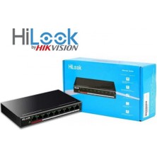 Hılook NS-0109P-60(B), 8 Port, Megabit, 8 Port Poe, 60W, +1 Port Megabit Uplink, Long Range 250METRE, Yönetilemez, Masaüstü Switch