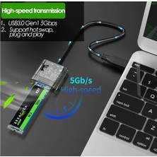 Bastore M.2 Sata To USB 3.0 Gen1 Ngff SSD 5gbps Harddisk Kutu Çevirici Adaptör