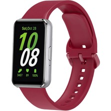 ZORE Galaxy Fit 3 Silikon Kordon KRD-110 Strap Kayış-Kırmızı