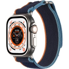 ZORE Apple Watch Uyumlu Ultra 49MM Hasır Kordon KRD-106 Strap Kayış-Siyah-Gri