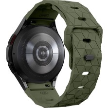 ZORE Galaxy Waych 5 44MM KRD-116 20MM Futbol Desenli Spor Tasarımlı Silikon Kordon-Lacivert